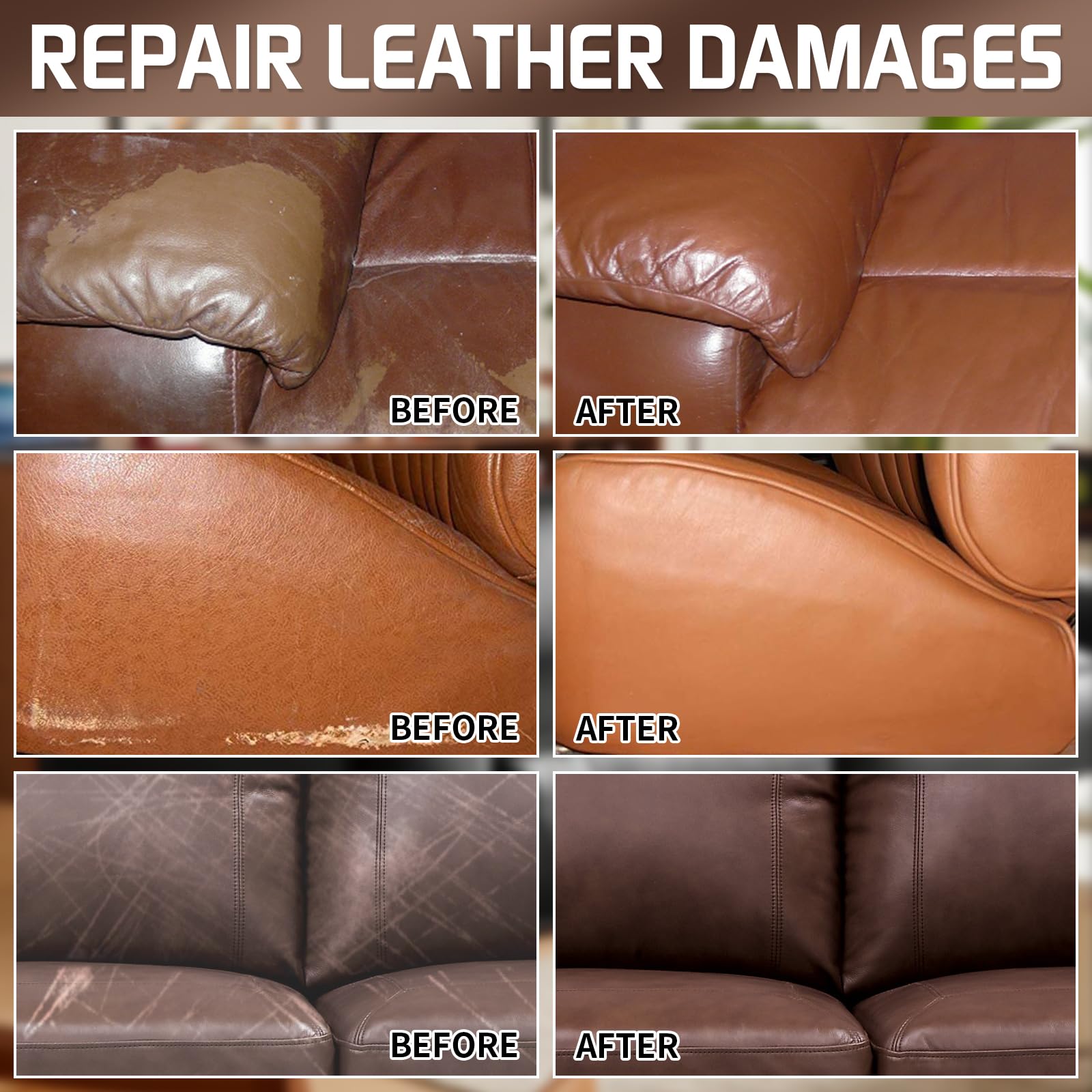 Snapklik.com : Laxmorph Leather Repair Kit For Furniture, Leather Vinyl