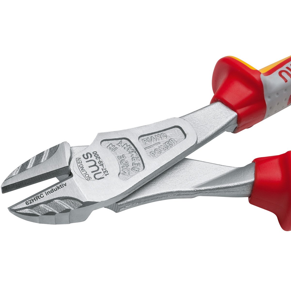 Nws 137-49-VDE-180-SB N137-49-VDE-180-SB Number 137-49 VDE Heavy Duty Side Cutter, Silver/Red, 180 mm - Image 2