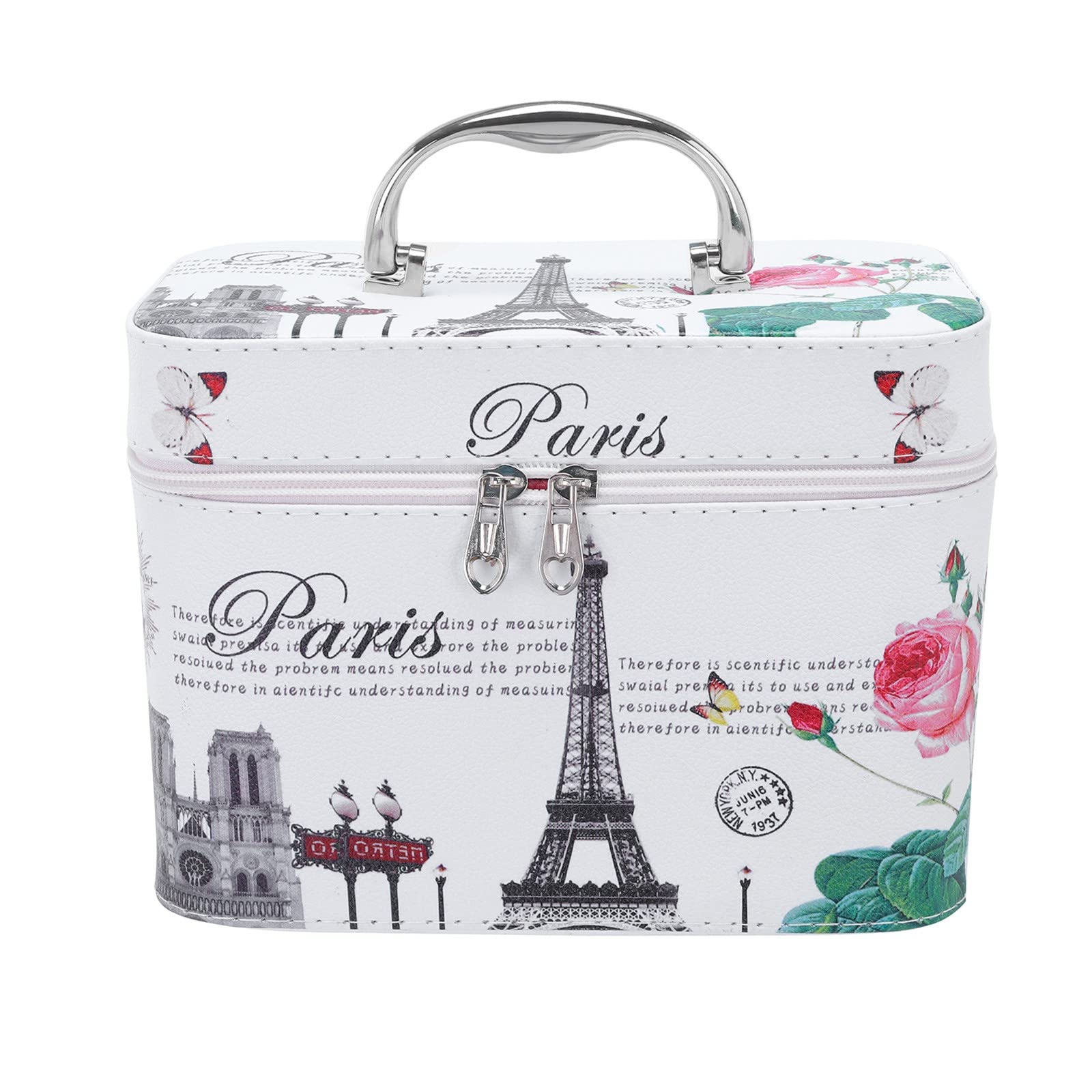 Gerrit Packing Cubes Luggage Packing Organizers Makeup Bag Tower Cosmetic Toiletry Eiffels Travel Bag Toiletry (Tuba Printed (Multicolor, One Size), q6n6vDx3S