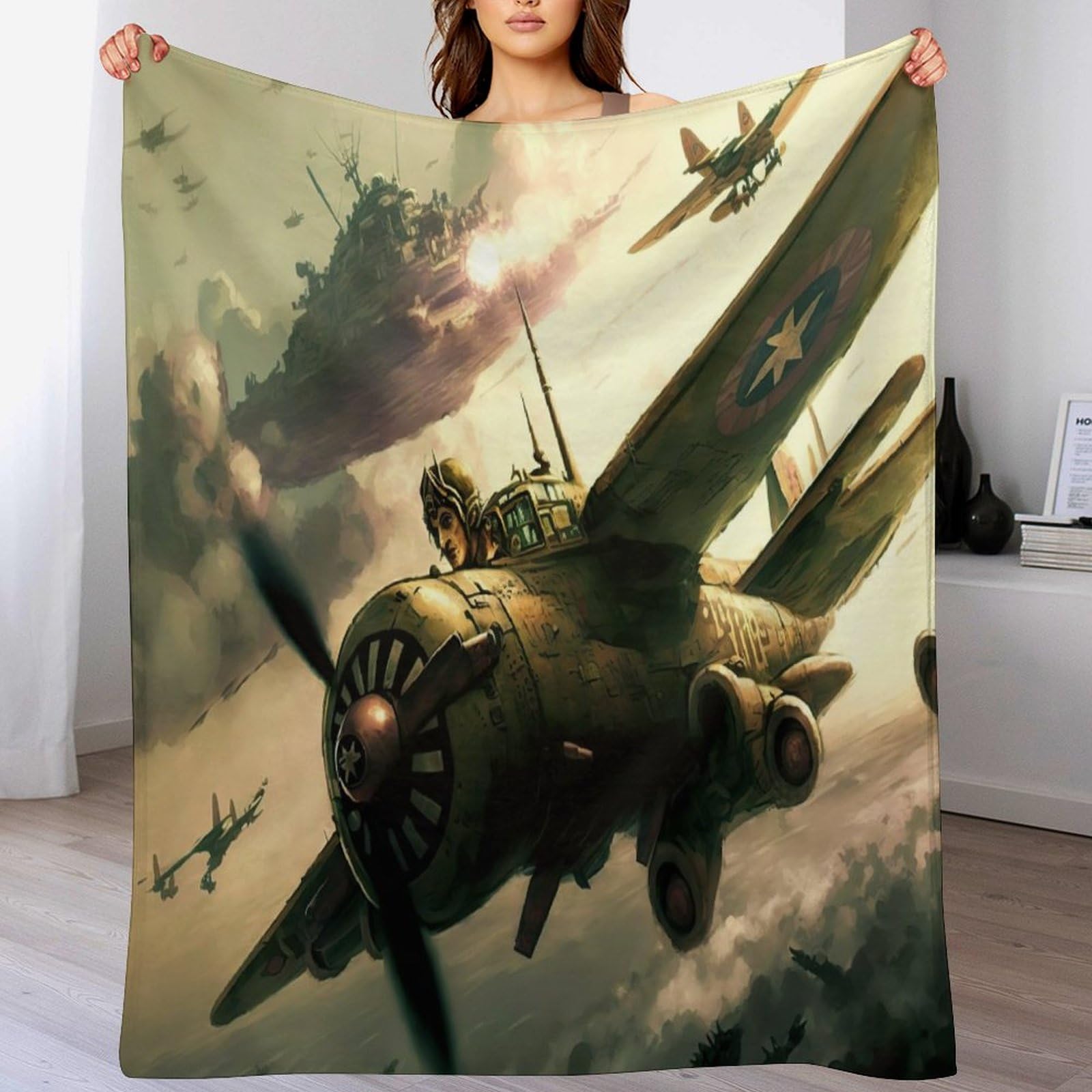 Couverture polaire avion pour ne plus avoir froid devant la tele sur votre canape