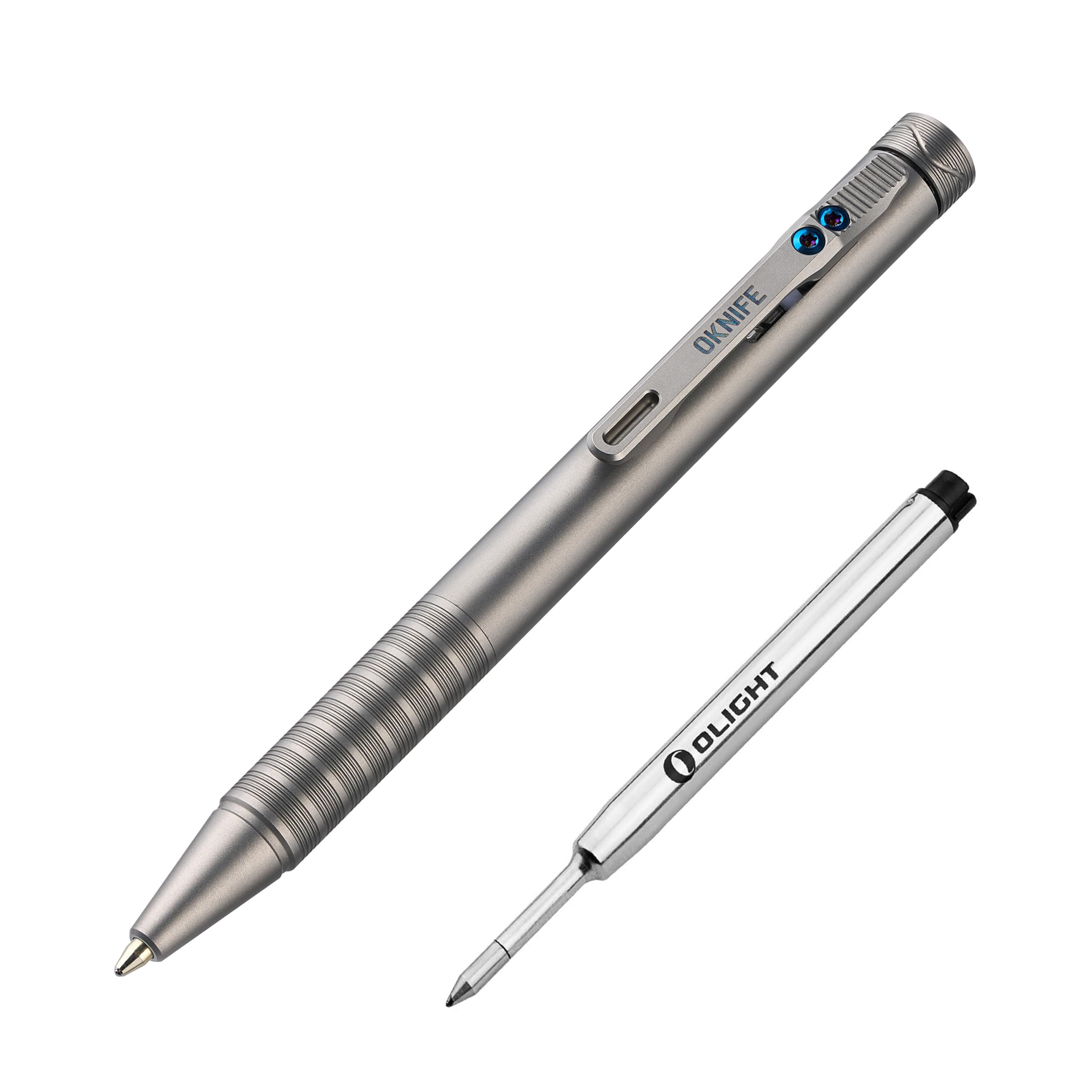Amazon.com: OKNIFE B1 Ti Titanium Pen with 2-in-1 Clip, Bolt