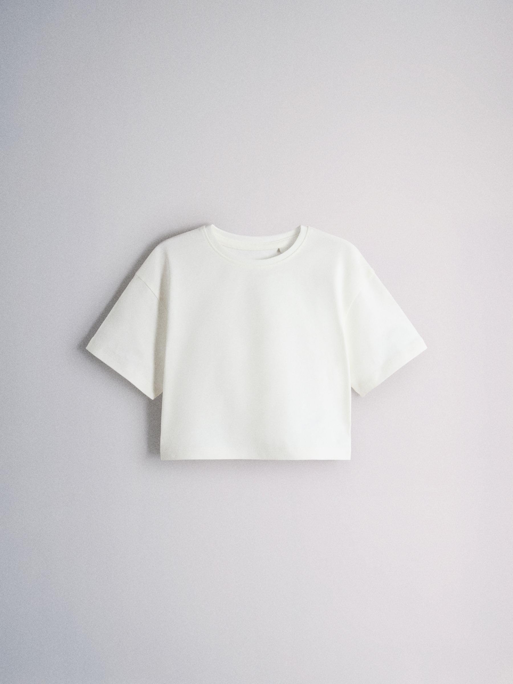 THE SET Fille T-Shirt Oversize à Manches Courtes, Lot de 5 | Coupe standard, 100 % coton