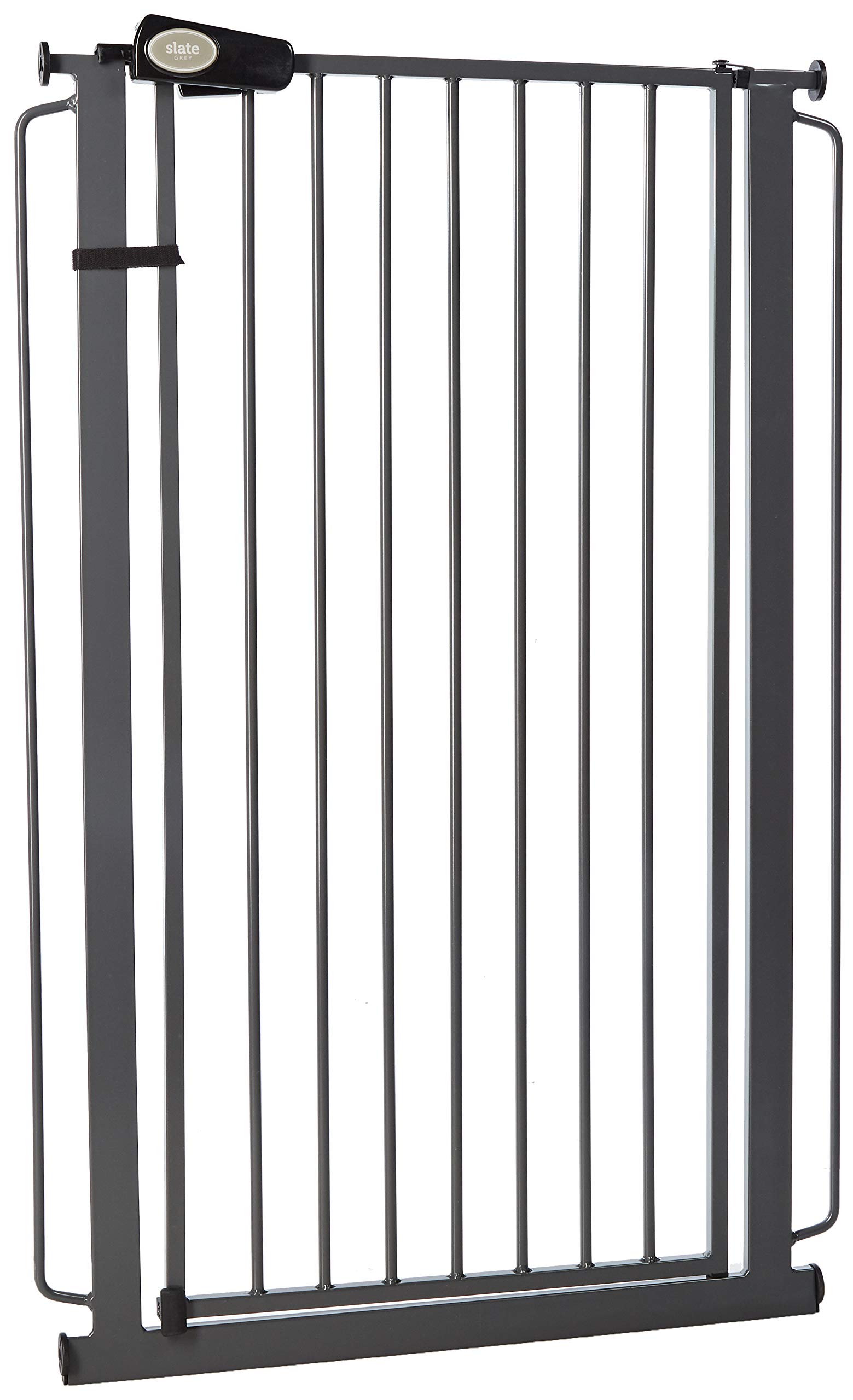 Bettacare Child and Pet Gate Narrow, 75cm, Slate Grey, Extra Tall  Gate 104cm in Height, Narrow Pressure Fit Stair Gate, Baby Gate and