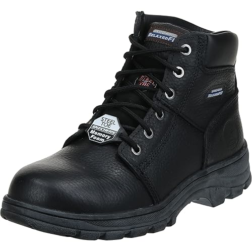 Skechers for Work Men's Workshire Relaxed Fit Work Steel Toe Boot