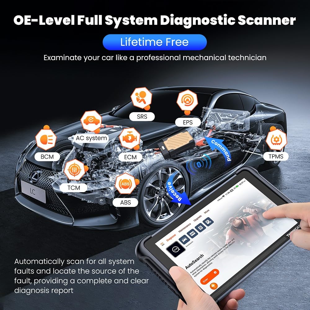 689BT OBD2 diagnostic scanner tools full system 34 reset ECU Coding BI-Directional(689BT)