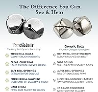 Vista 5 de PoochieBells El timbre original para orinal para perro, campanas para entrenamiento de orinal y ruptura de casa de cachorros, entrena a tu perro