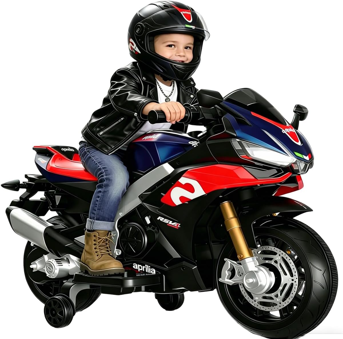12V Kids Motorcycle, Electric Motorcycle for Kids with Long Battery Life, Ride On Motorcycle Toys for Boys Girls with Bluetooth,Training Wheels,LED Light,EVA Wheels,Large Seat-Pink