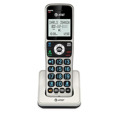 Miniatura 10 de AT&T BL3107-3 Teléfono doméstico inalámbrico DECT 6.0 de 3 teléfonos con Bluetooth, sistema de contestación, bloqueador de llamadas inteligente,