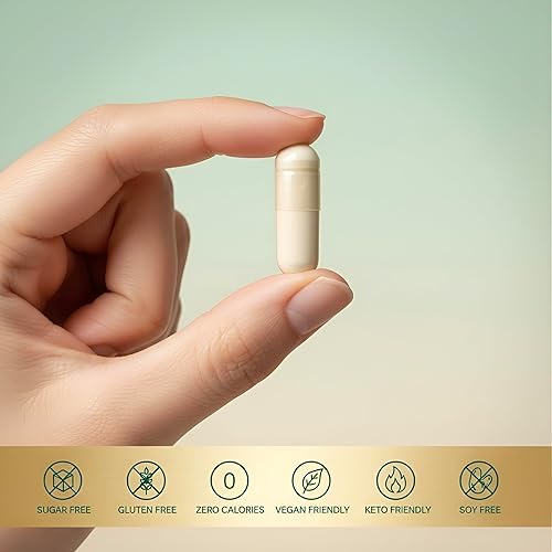 Miniatura 5 de Complejo de péptidos de colágeno 1000 mg  60 cápsulas veganas  con ácido hialurónico y biotina  Fórmula sin marinos a base de plantas Beauty Wellness