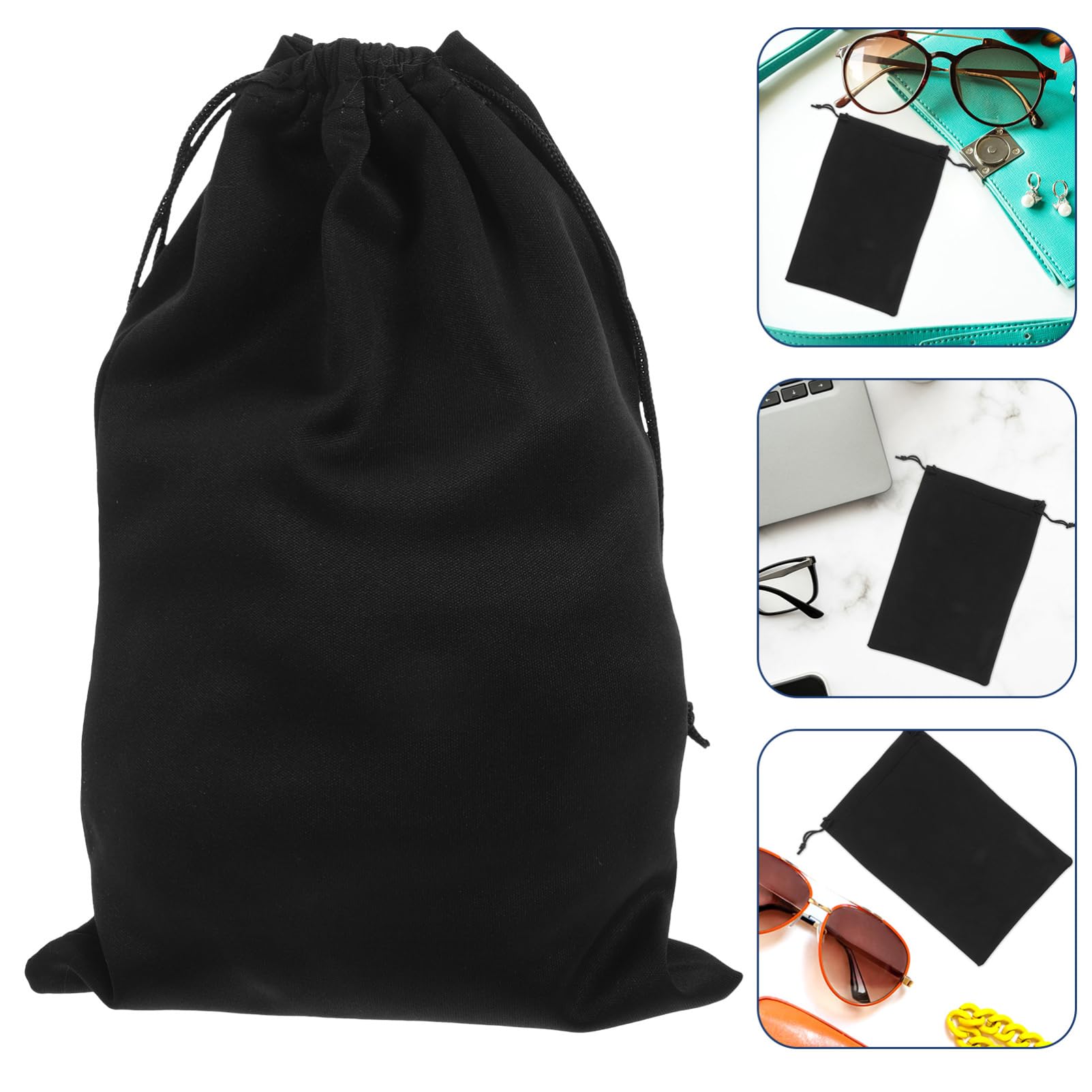GALPADA Borse per Occhiali da Sci Coulisse Regolabile in Flanella Antigraffio 25x14 Cm 10 Pezzi per Protezione e Trasporto Accessori Sci e Outdoor