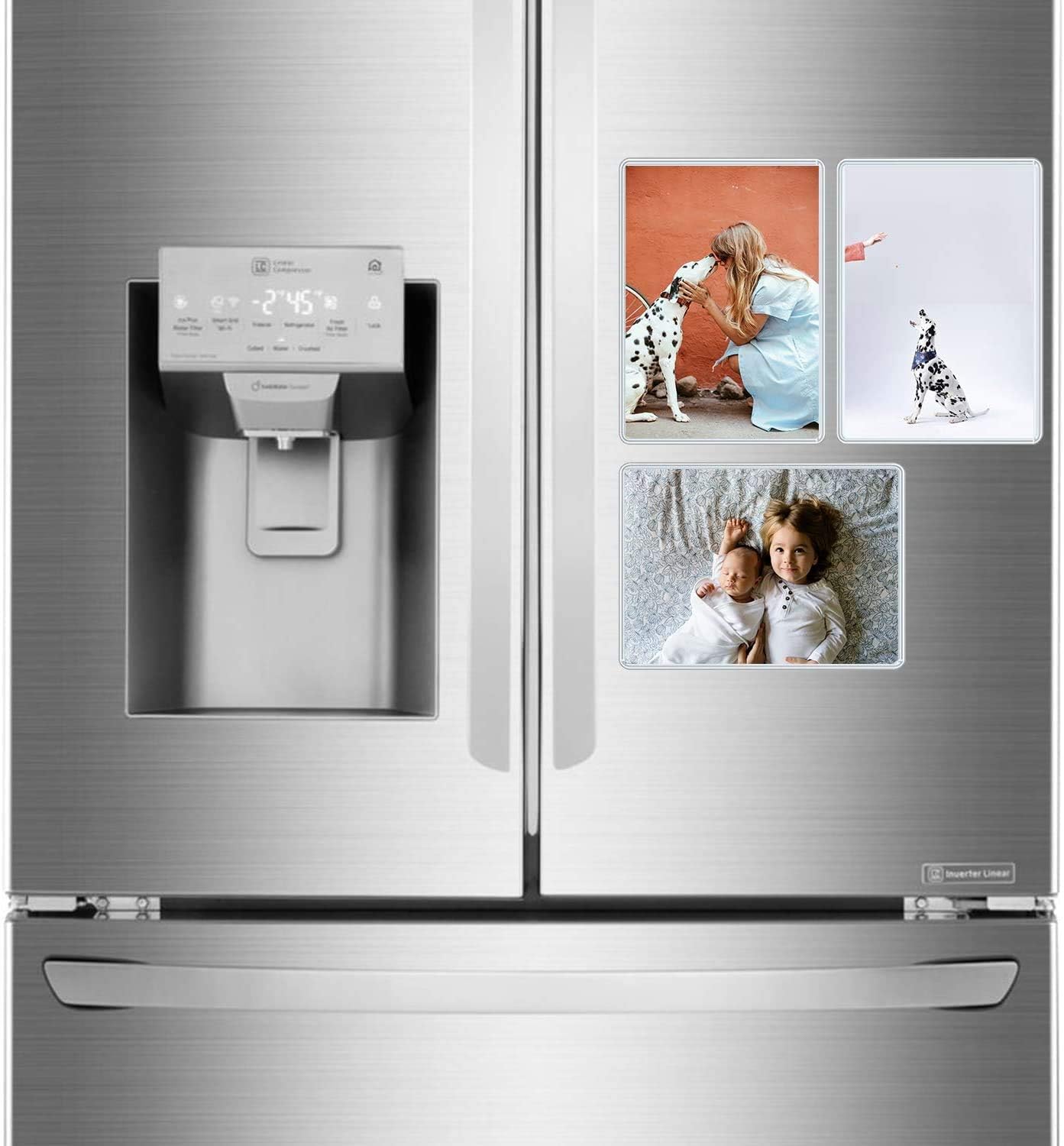 12 Pack 5 x 7 Magnetic Picture Frames Pockets Sleeves Holds 5 x 7 Inches Photo for Refrigerator Made