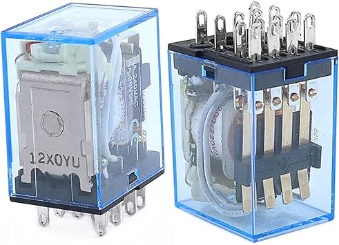 1PCS MY4NJ General Small Electromagnetic Relay Power Relay AC12V/24V/110V 220V Relay MY4NJ Coil 4NO 4NC Relay Size AC 110V