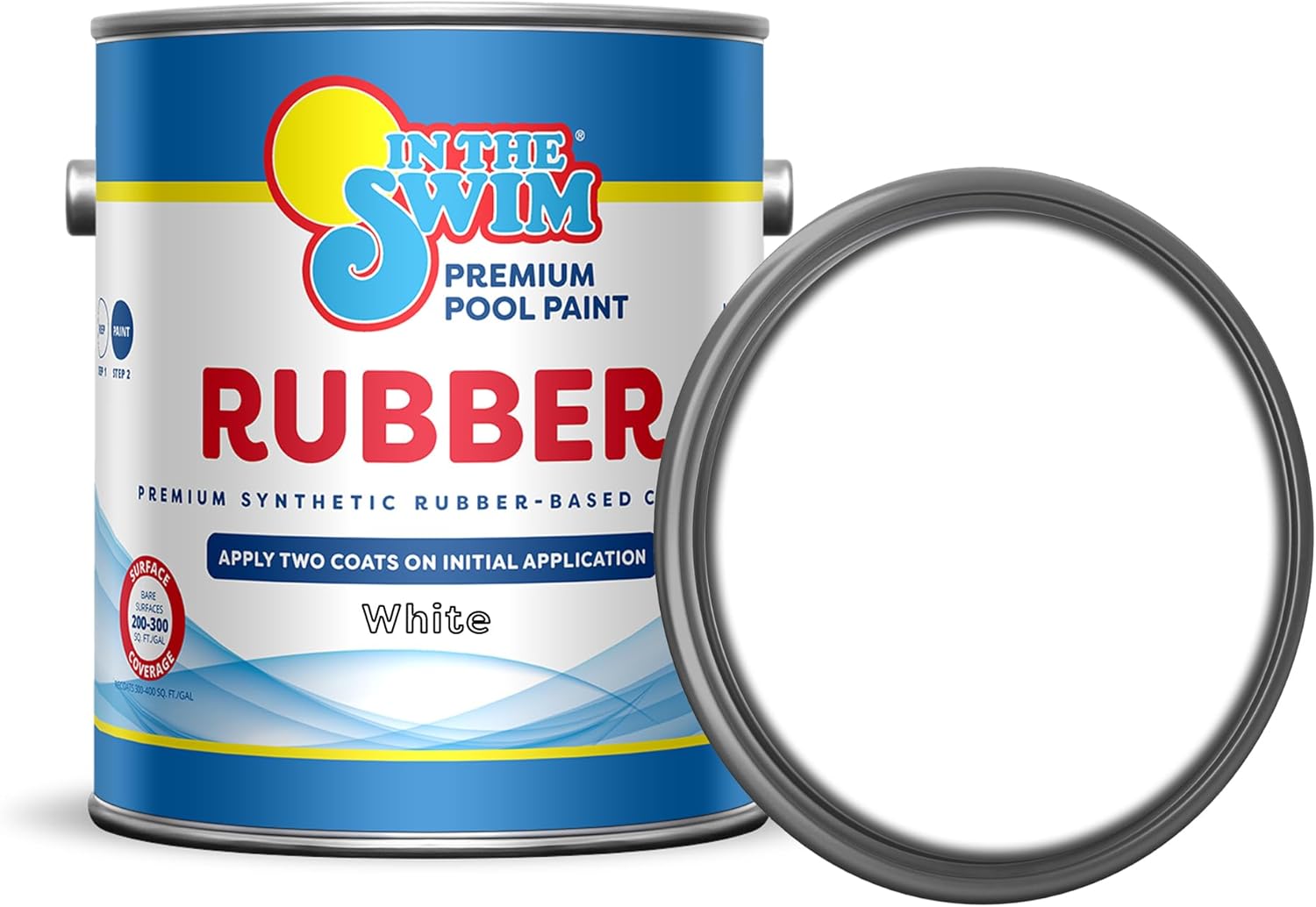 In The Swim Synthetic Rubber-Base Pool Paint - White 1 Gallon