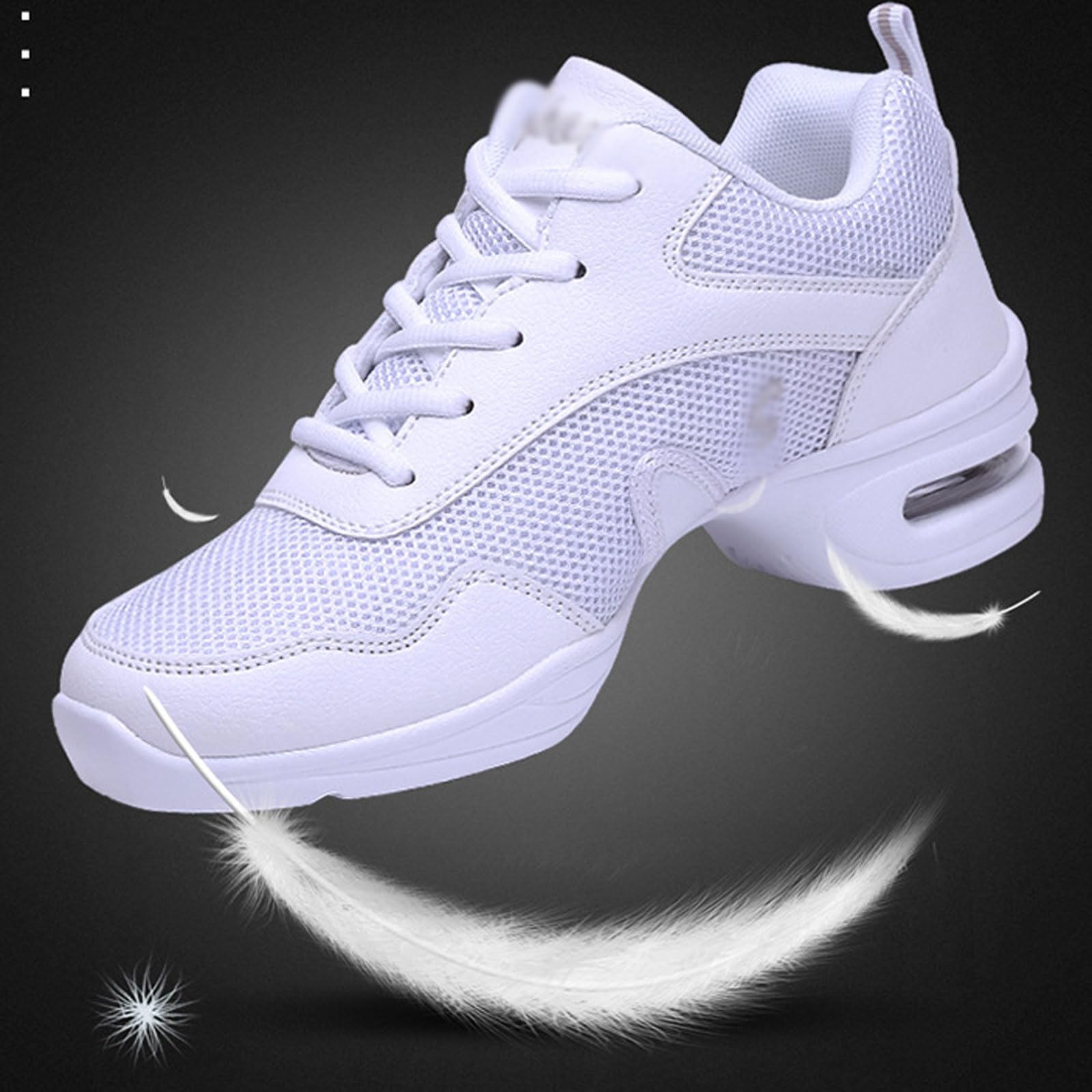 Baskets De Danse Jazz Blissbuilt Pour Femmes - Semelle Fendue Souple, Chaussures De Marche à Lacets