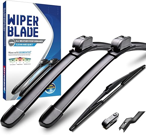 Miniatura 9 de Limpiaparabrisas de repuesto para Toyota Highlander 2001-2007, RAV 4 2001-2005 (juego de 3)