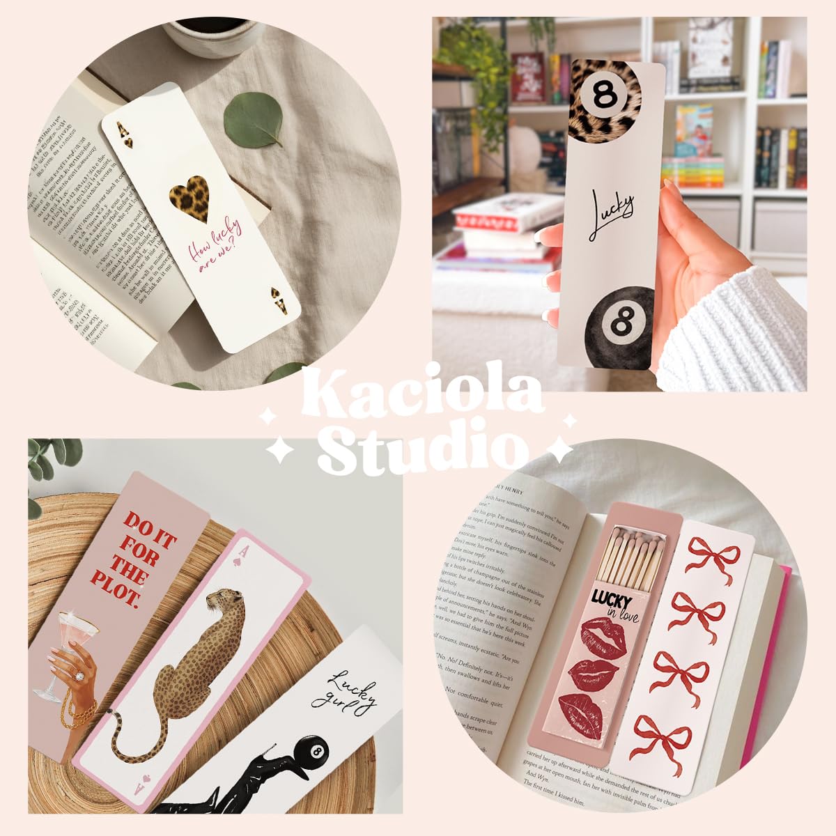Kaciola Studio 10 PCS  Bookmarks,Funny Bookmarks for Women,Double Sided Cute Romance Booklover Gifts,Book Lovers Gifts for Romance Reader Friends Girls: Sassy