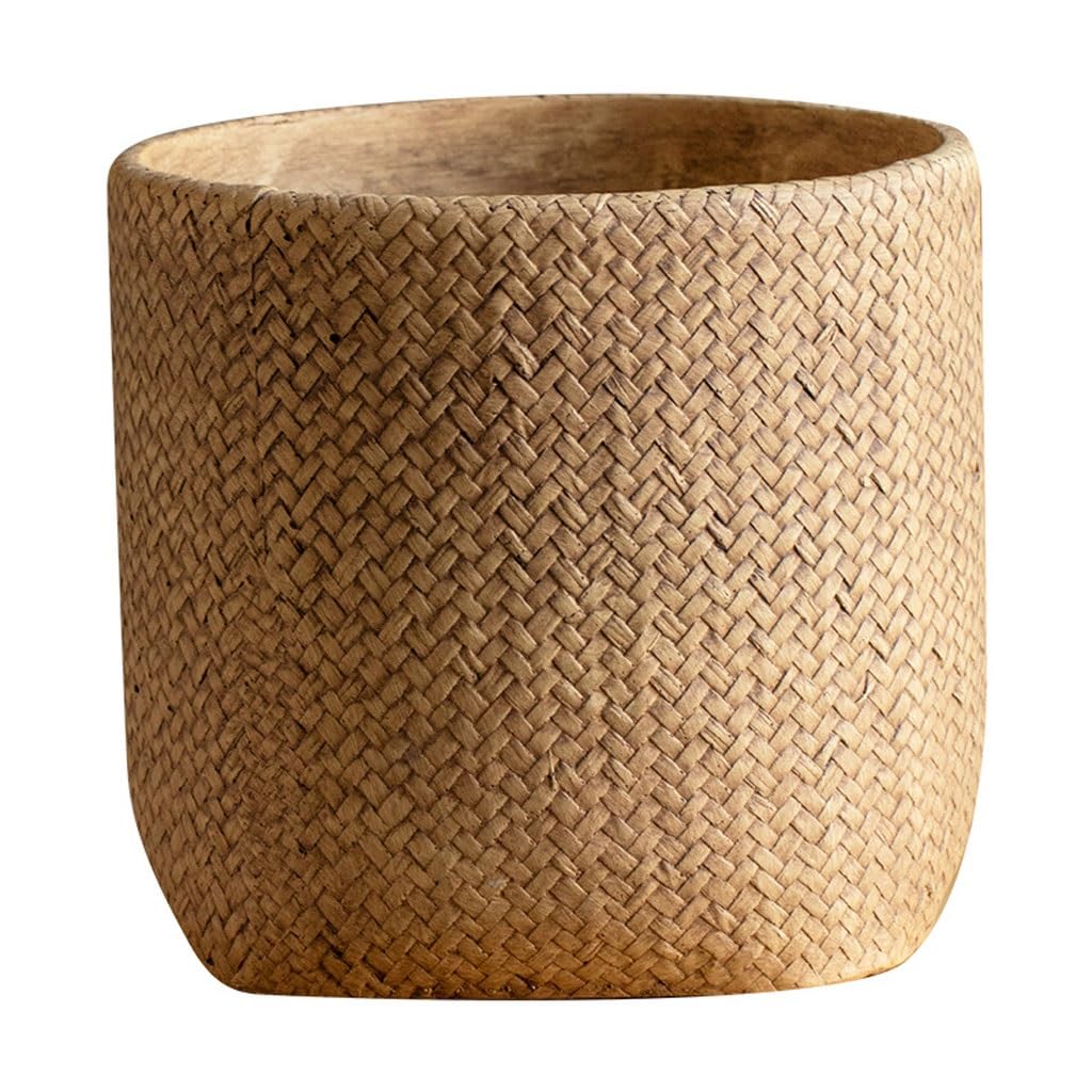 GELASIGE Flower Pots Simple Cement Flower Pot For Home Balcony Tabletop Pothos Versatile Internet Celebrity Flower Pot Cement Flower Pot Outdoor Flower Pots
