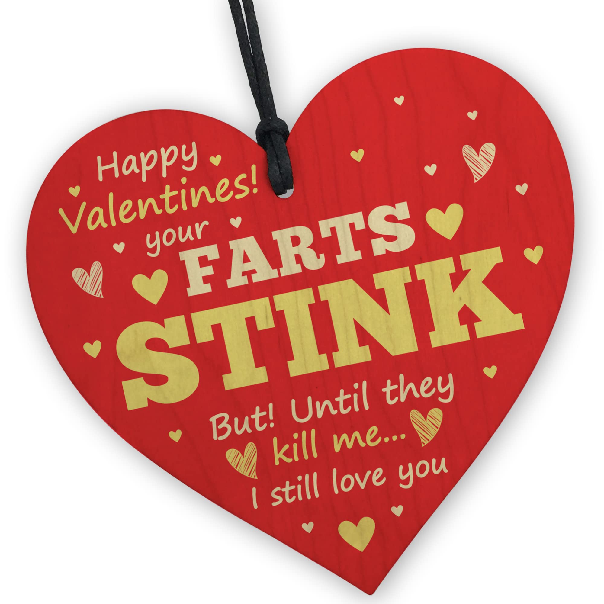 Red Ocean Funny Valentines Gift FARTS STINK Rude Valentines Day Gift For Boyfriend Husband Wife Girlfriend Keepsake