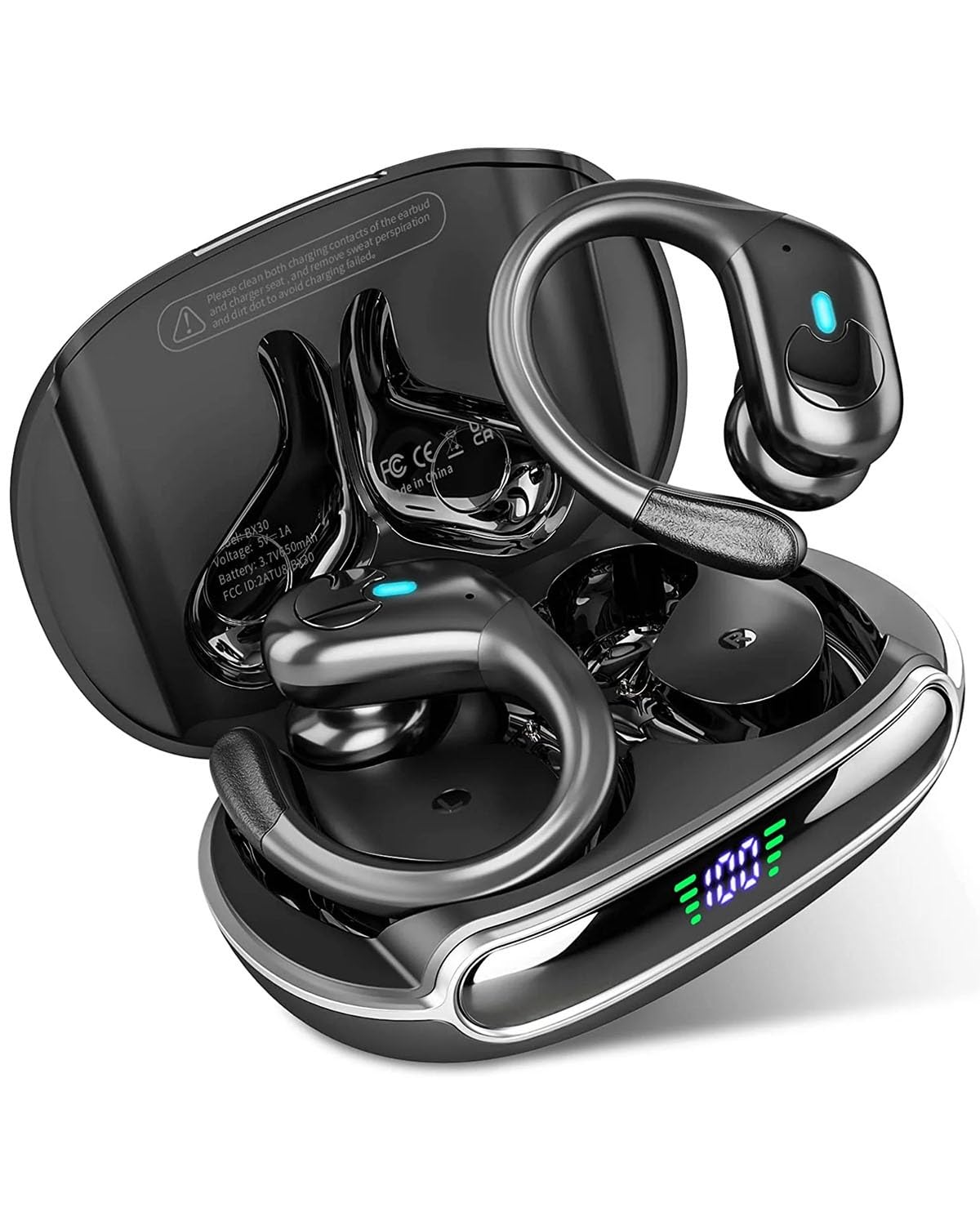 Écouteurs Intra-Auriculaires Bluetooth 5.3 TWS(Black)