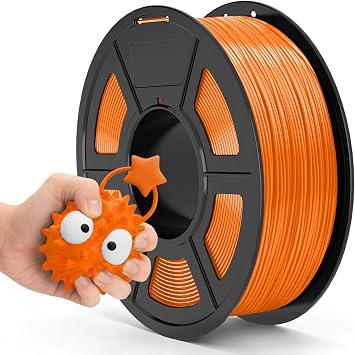 TECBEARS TPU Filament 1.75mm, 95A, 1kg Orange | High Speed 95A TPU Filament,Flexible 3D Printer Filament,Dimensional Accuracy +/- 0.03mm,Fit Most FDM 3D Printers