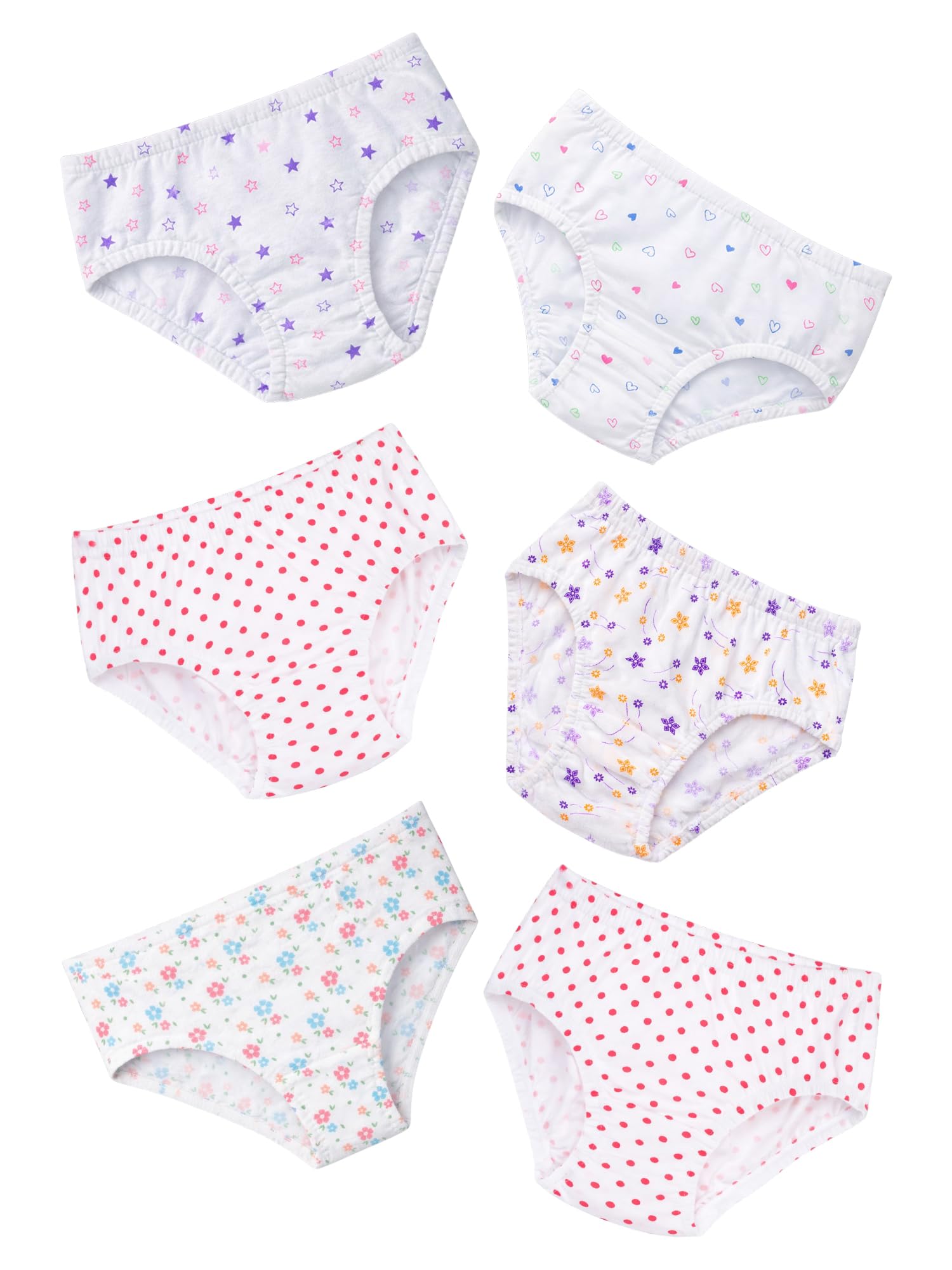 BODYCARE KIDS Girls Panty Pack 6 Assorted (multi coloured)