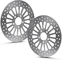 Vista 9 de 11.5" Disco de Rotor de Freno Delantero Compatible con Harley Road King/Electra Glide/Street Glide/Road Glide/Super Glide/Low Rider/Fat