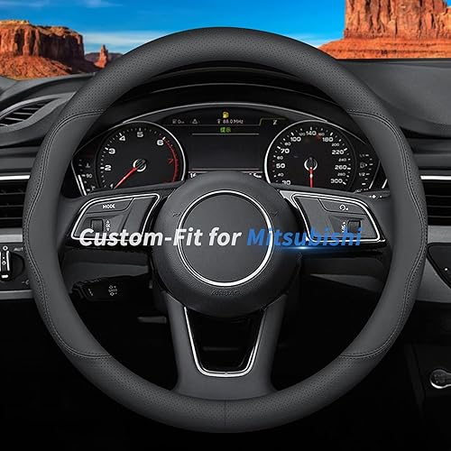 Miniatura 35 de Funda de cuero de ajuste personalizado para volante de automóvil Honda, estilo A, 3.5 pulgadas