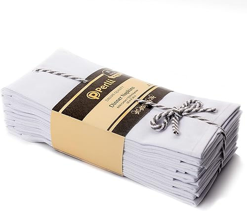 Miniatura 7 de Servilletas de tela de cocina, paquete de 12 servilletas de 18 x 18 pulgadas, mezcla de algodón suave con bordes dobladillos, servilletas de cena