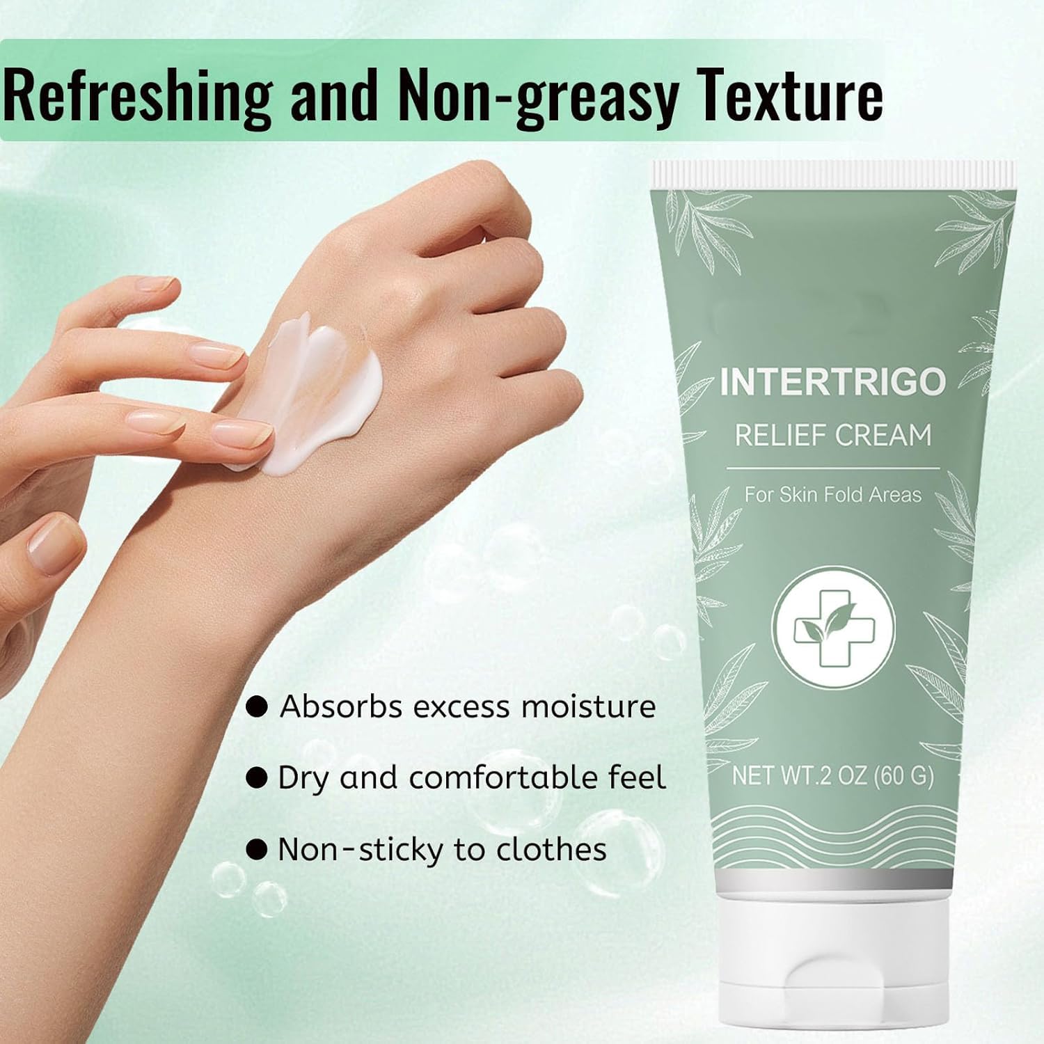 Healora Skin Cream, Skin Fold Care & Chafing Support Cream, Reduce Moisture & Friction for Friction-Prone Areas, Soothe Uncomfortable Skin 2 oz (1PCS) - Image 6