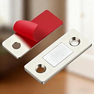 3-Pair Ultra Thin Magnetic Cabinet Catches with Adhesive and Screws