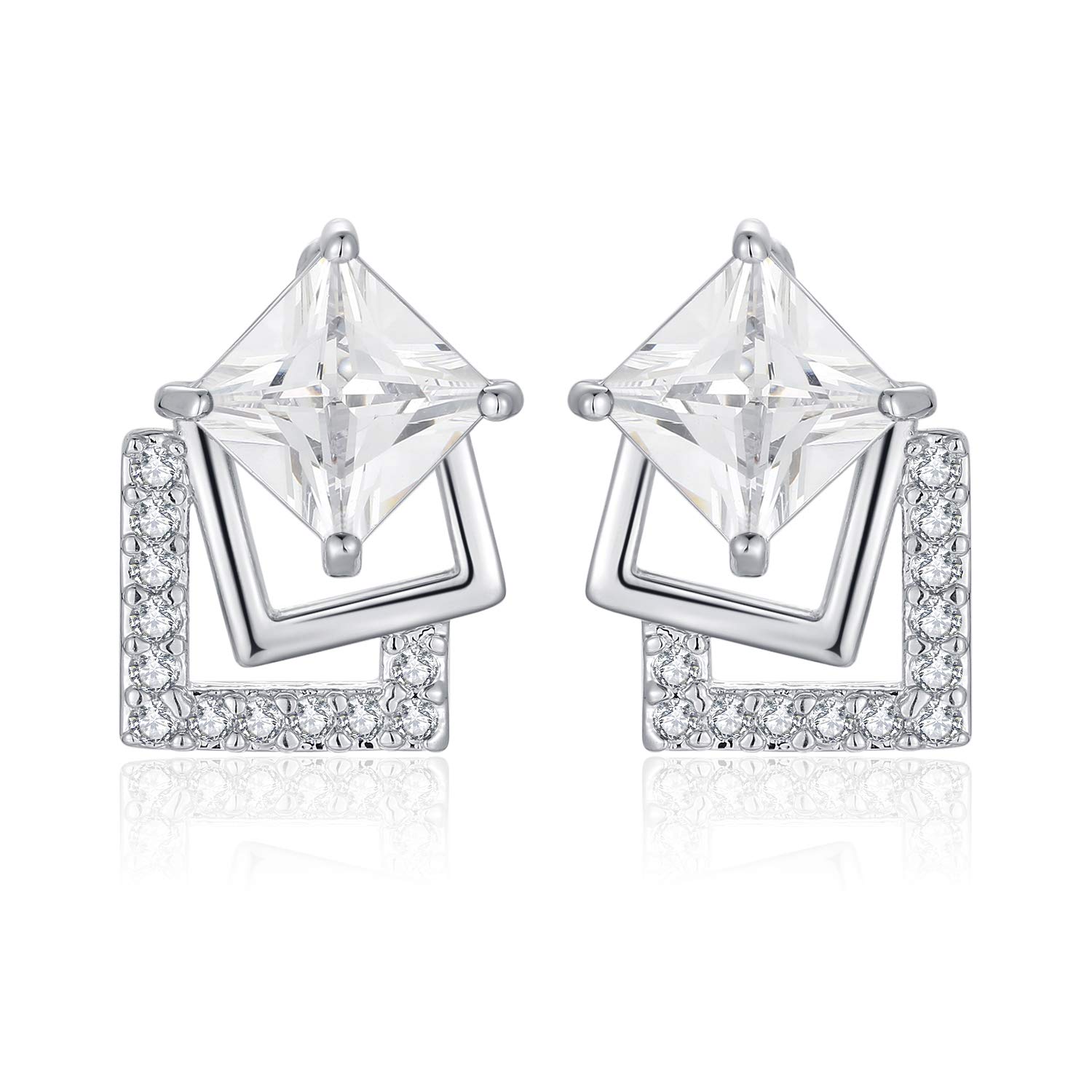 Kruckel Wonderful day, happy, lovely, shine, lucky, everything is easy, Yeah! earrings made with Zirconia