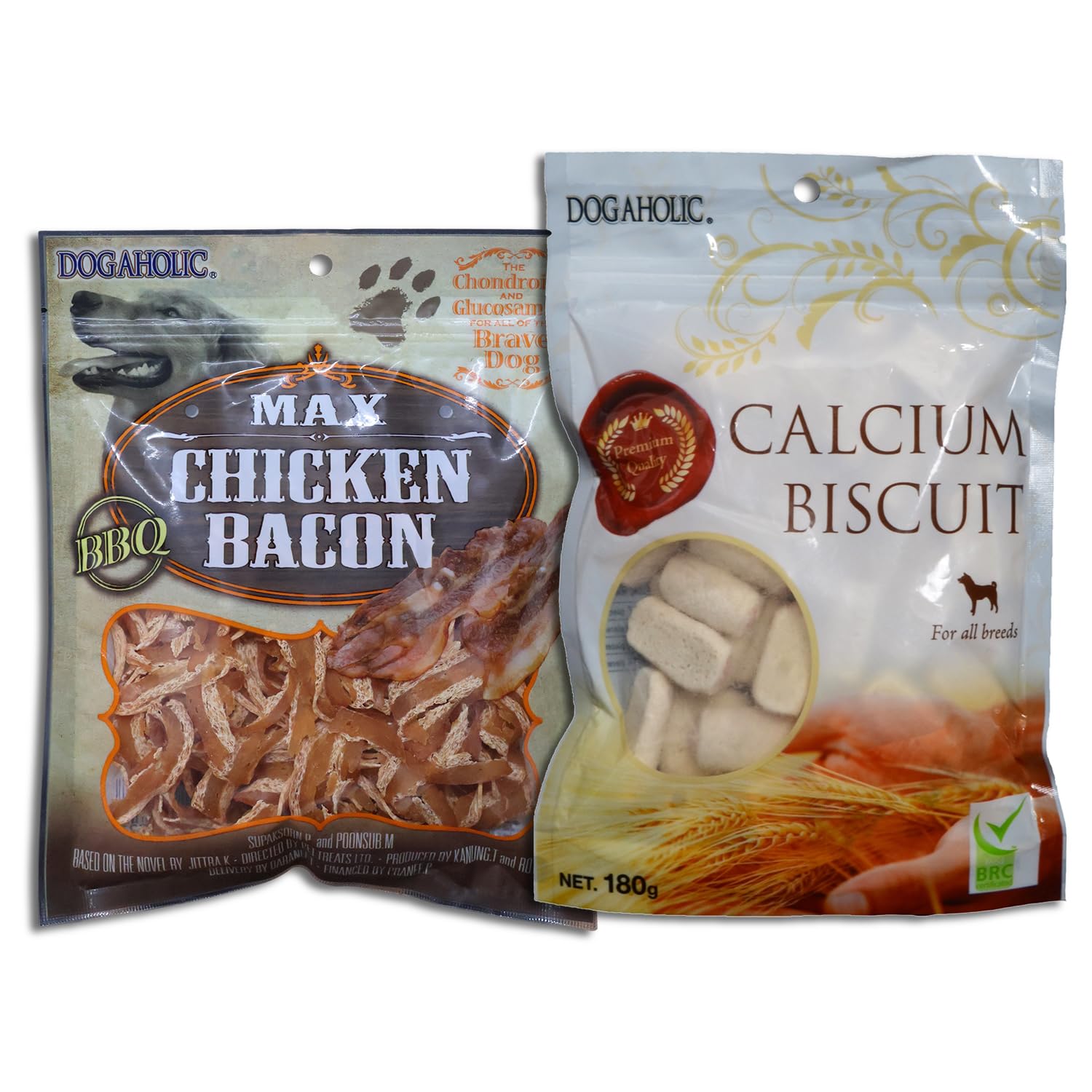 Rena Combo Snacks with Two Different Taste (Max Chicken Bacon Strips, BBQ & Dogaholic Calcium Biscuit Dog Treat 180 g) (B08HQX5YYN) Amazon Price History, Amazon Price Tracker