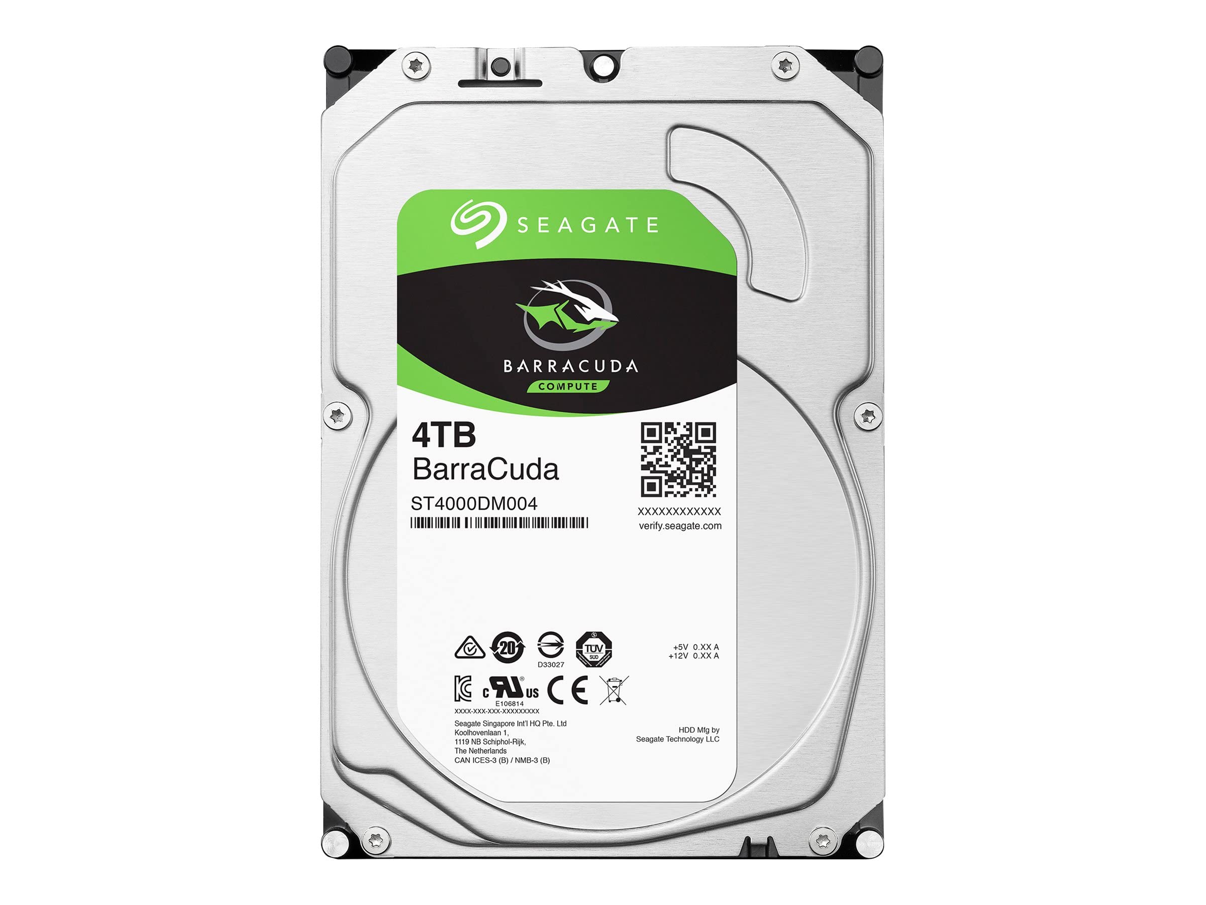 Seagate Barracuda ST4000DM004 4000GB Serial ATA III internal hard drive - internal hard drives 4000 GB, Serial ATA III, 3.5", PC, HDD, 256 MB (Ricondizionato)