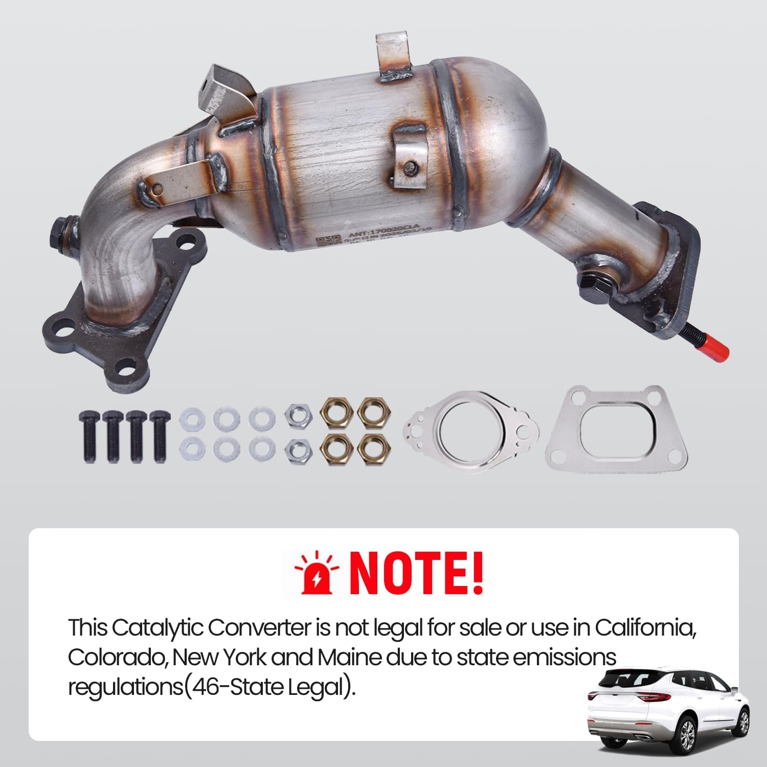 674-067 Front Catalytic Converter Fits for Chevy Traverse 2018-2021 V6 3.6L, For Buick Enclave 2018-2021 V6 3.6L, Replace 674067 674-067