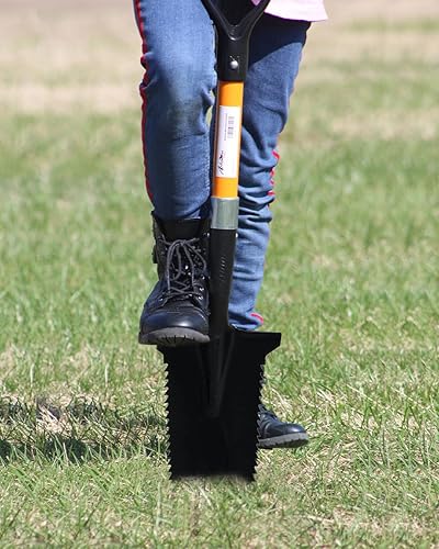 Miniatura 3 de Ashman - Pala de dientes de drenaje de mango corto (paquete de 6), pala afilada, pala de zanja, pala de drenaje, pala de drenaje - Pala de afeitar