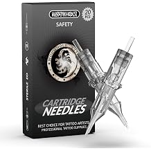 Wormhole Tattoo 20Pcs Tattoo Needles 3RL Disposable Tattoo Cartridge Needles Round Liner for Tattoo Gun Cartridge Machine Permanent Makeup 1003RL