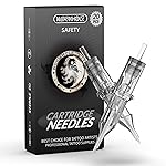 Wormhole Tattoo 20Pcs Tattoo Needles 7RL Disposable Tattoo Cartridge Needles Round Liner for Tattoo Gun Cartridge Machine Permanent Makeup (1207RL)