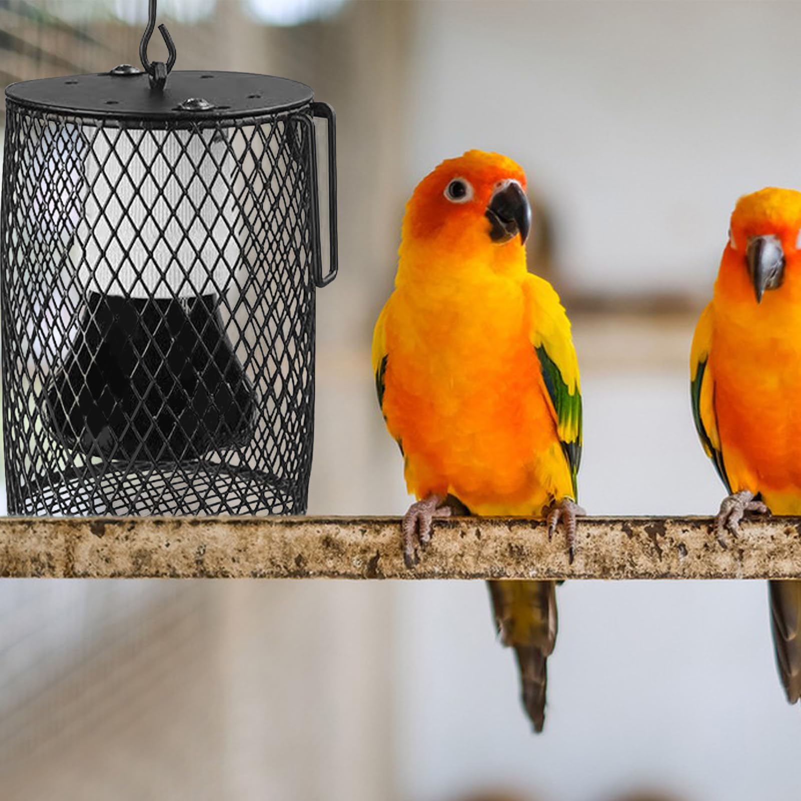 Paralume Riscaldante - Supporto Lampada Termica,Griglia Protettiva Coprilampada per Acquari Serre Uccelli Cuccioli ed Esterni