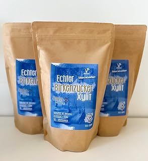 Kräuterladen Echter Birkenzucker Xylit, natürlicher Zuckerersatz ohne Mais aus Finnland (1 x 2500 g)