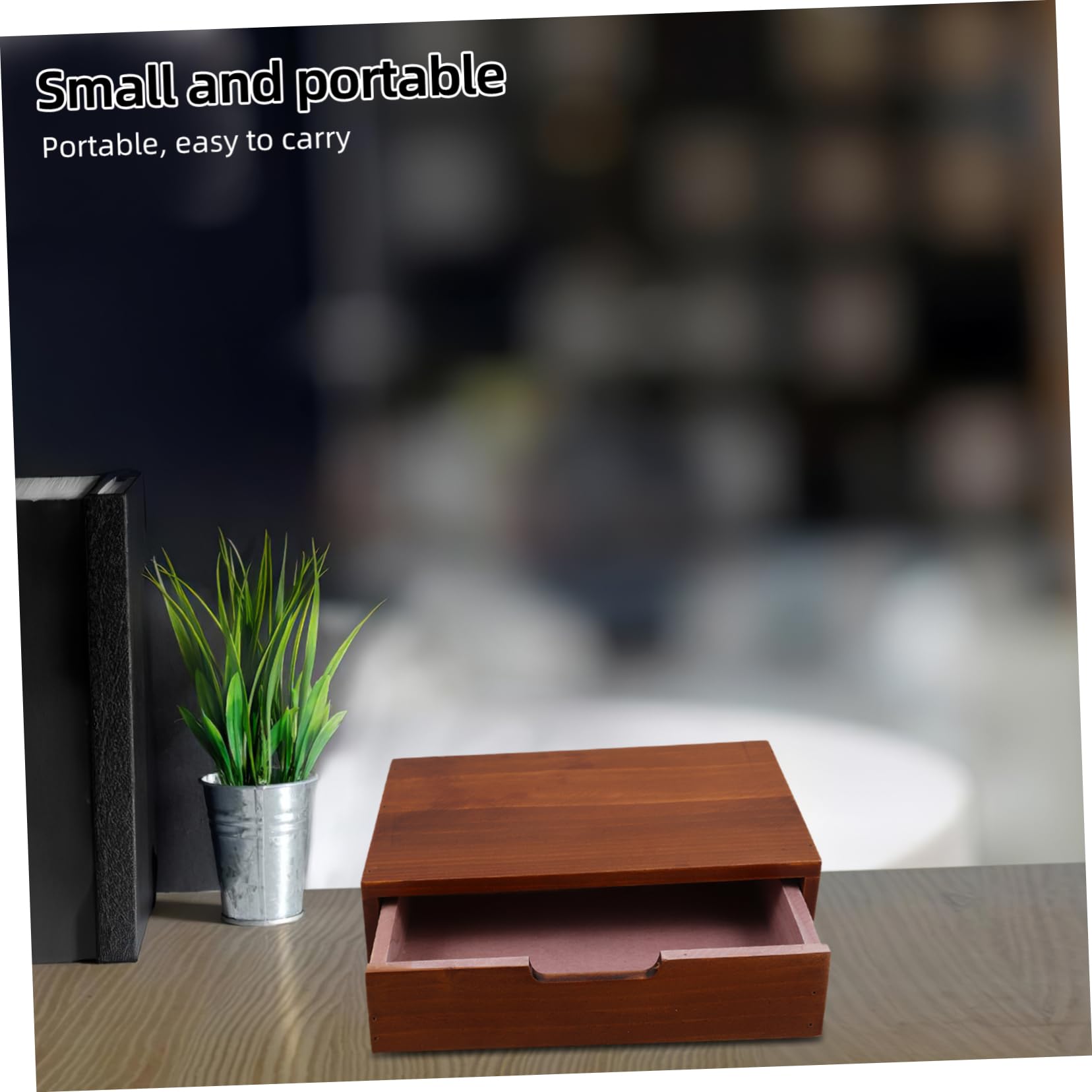 Angoily Holz-aufbewahrungsbox für Schreibtisch Organizer für Küche Schlafzimmer Büroeinrichtung Vielseitige Aufbewahrungslösung Robuste Konstruktion