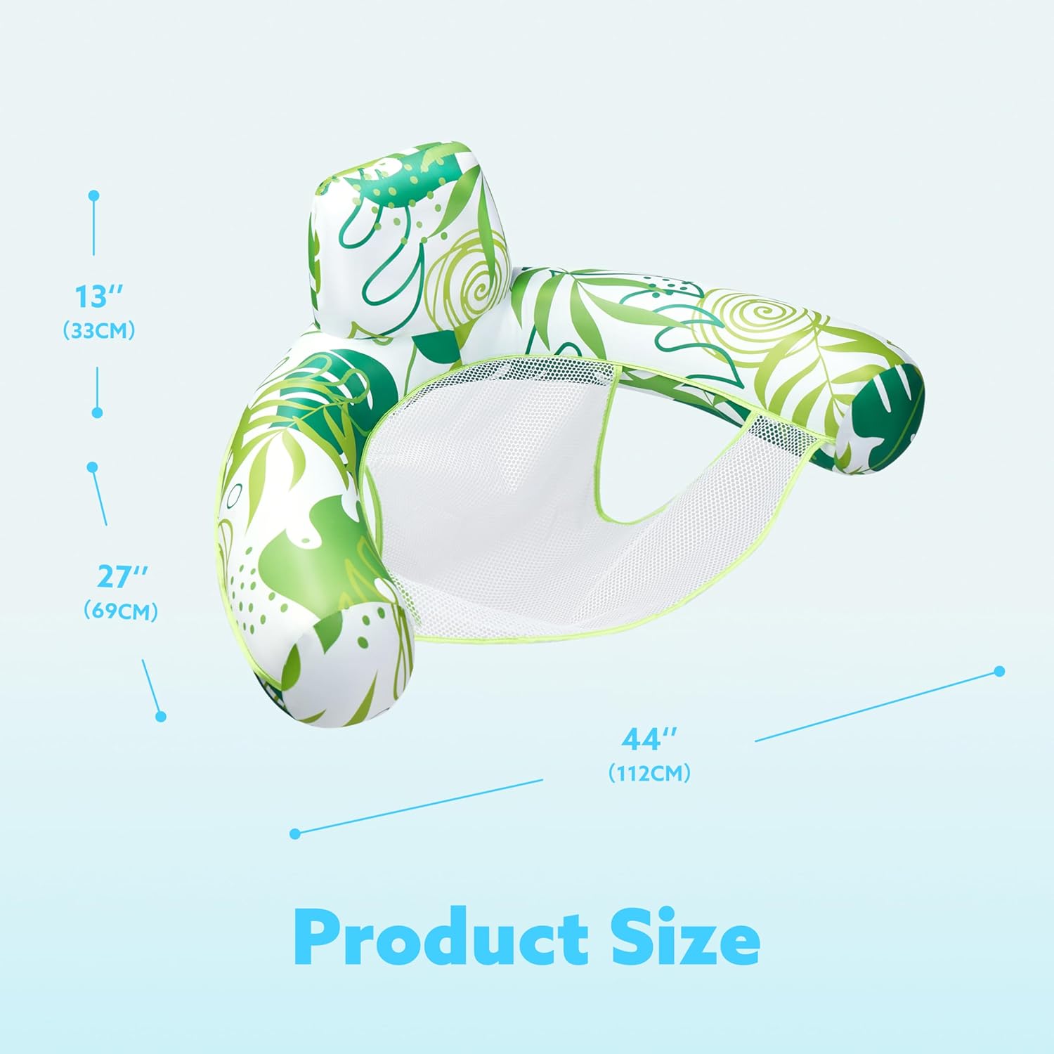 SLOOSH Pool Floats Chairs Adult,2 Pack Floating Water Hammock Chair,Inflatable Lounge with headrest for Adults,Blow up Pool Noodles Floats for Swimming Party Summer Water Fun