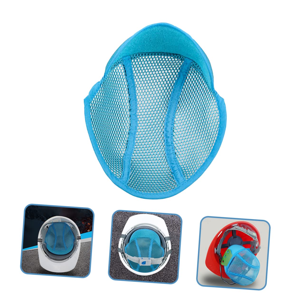 HOMSFOU Blaues Futter Sicherheitshelm Schweißband Sicherheitshelm Zubehör Anstoßkappeneinsätze Schutzhelme Schutzhelm-einlagepolster Hardhat-Innenfutter Aus Air-mesh