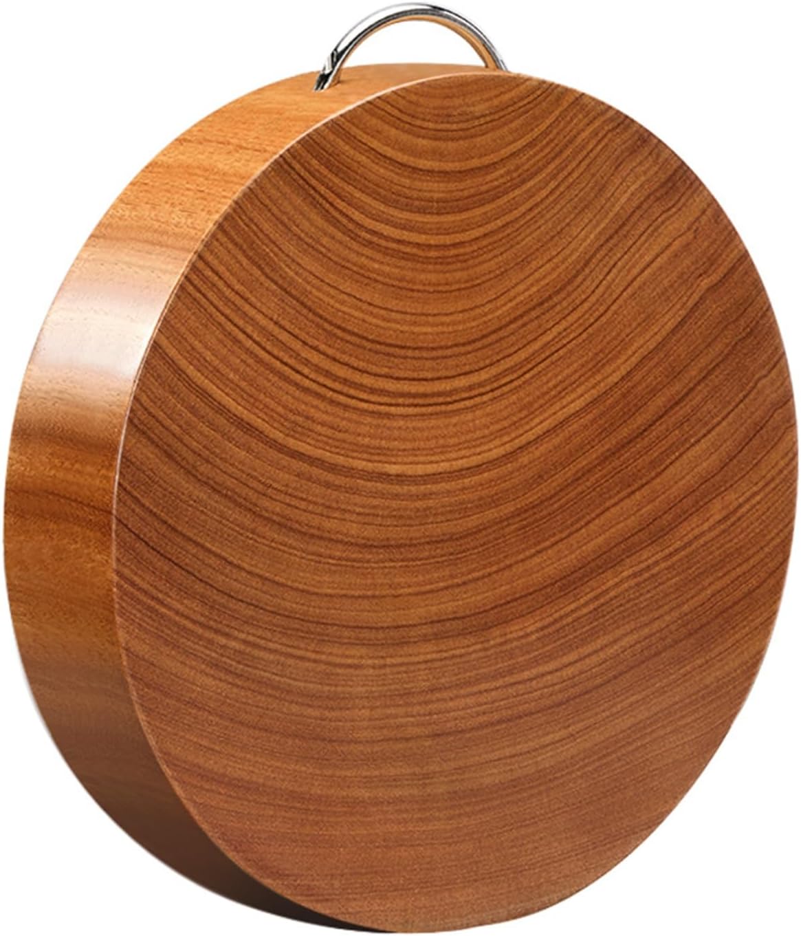 Cutting Board Round With Handle Iron Wood Chopping Board For Kitchen Charcuterie Board For Meat, Fruit, Cheeze Easy To Clean(48cm/18.9in)