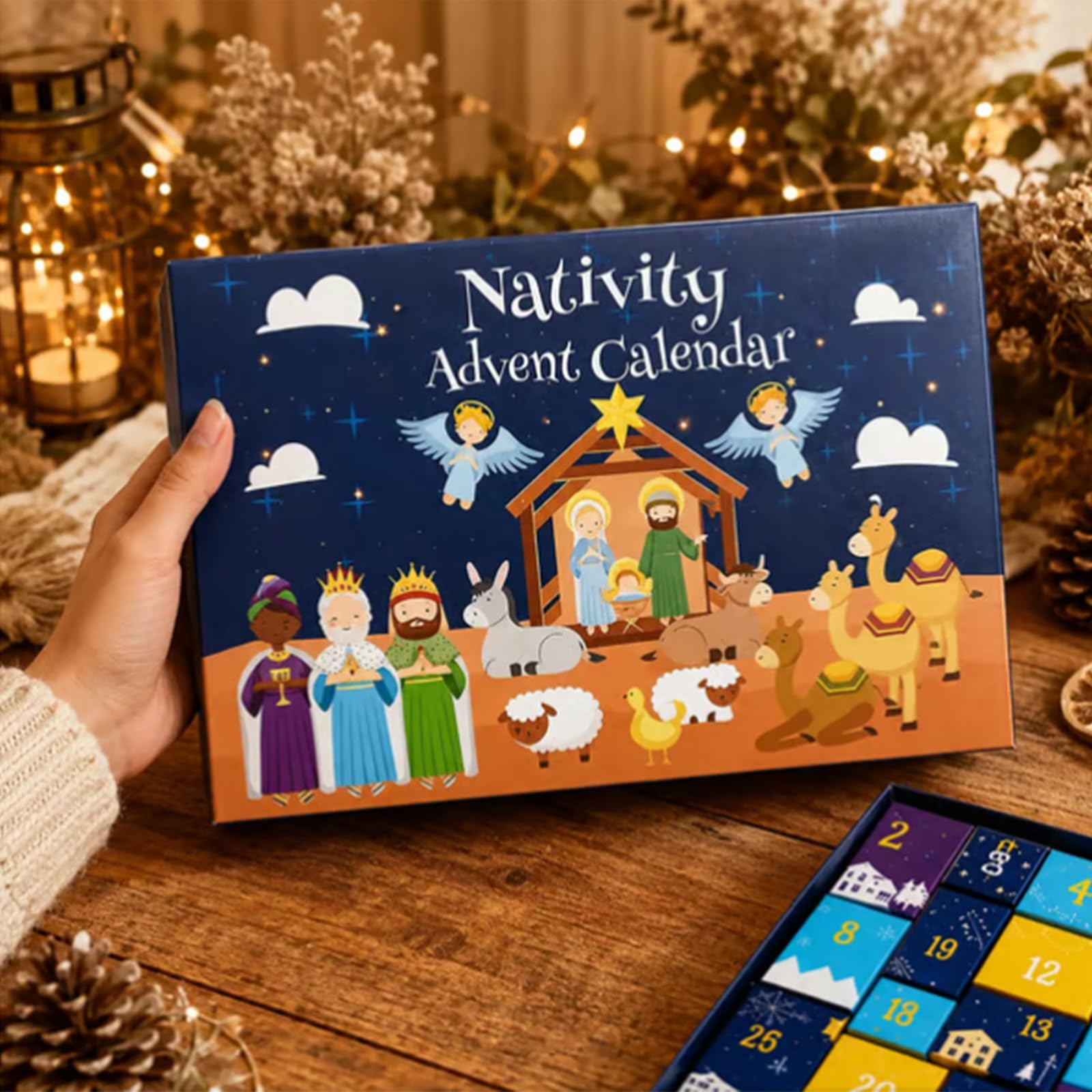 Calendario dell'Avvento Natività 2026 – Set di storie di Natale (1set)