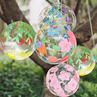 BROVITI 20Pcs Novelty DIY Coloring Balloon Painting Craft with Kite Line Color Your Own Clear Balloon Hanging Ornaments Decorations for Home School Activity Birthday Party Supplies(8,12,16,18inch)