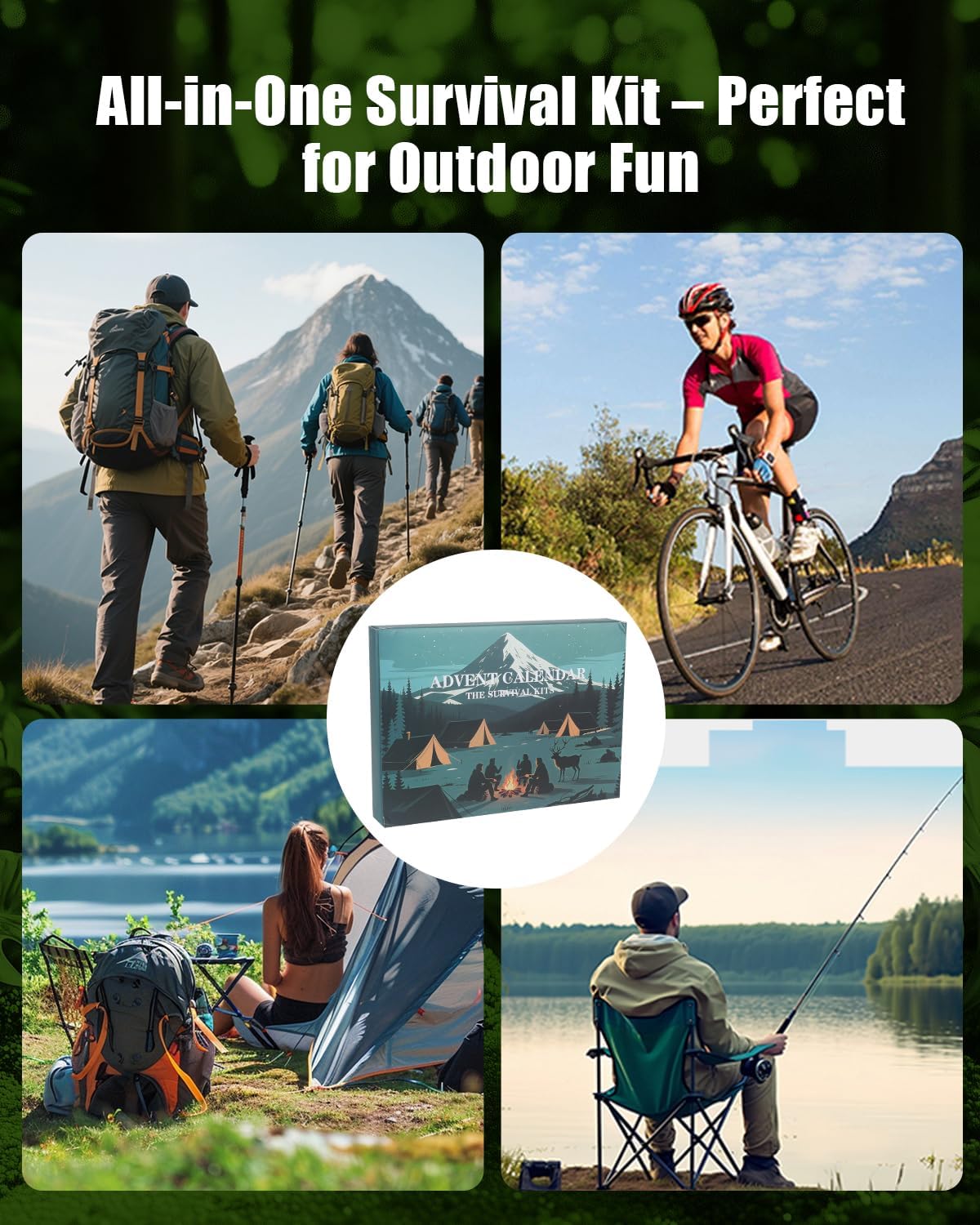 Advent Calendar 2025, Survival Kit 24-Day Christmas Countdown – Outdoor & Emergency Survival Tools, Camping Gear & Cool Gadgets – Xmas Gift for Men, Teens, Outdoor Enthusiasts - Image 3
