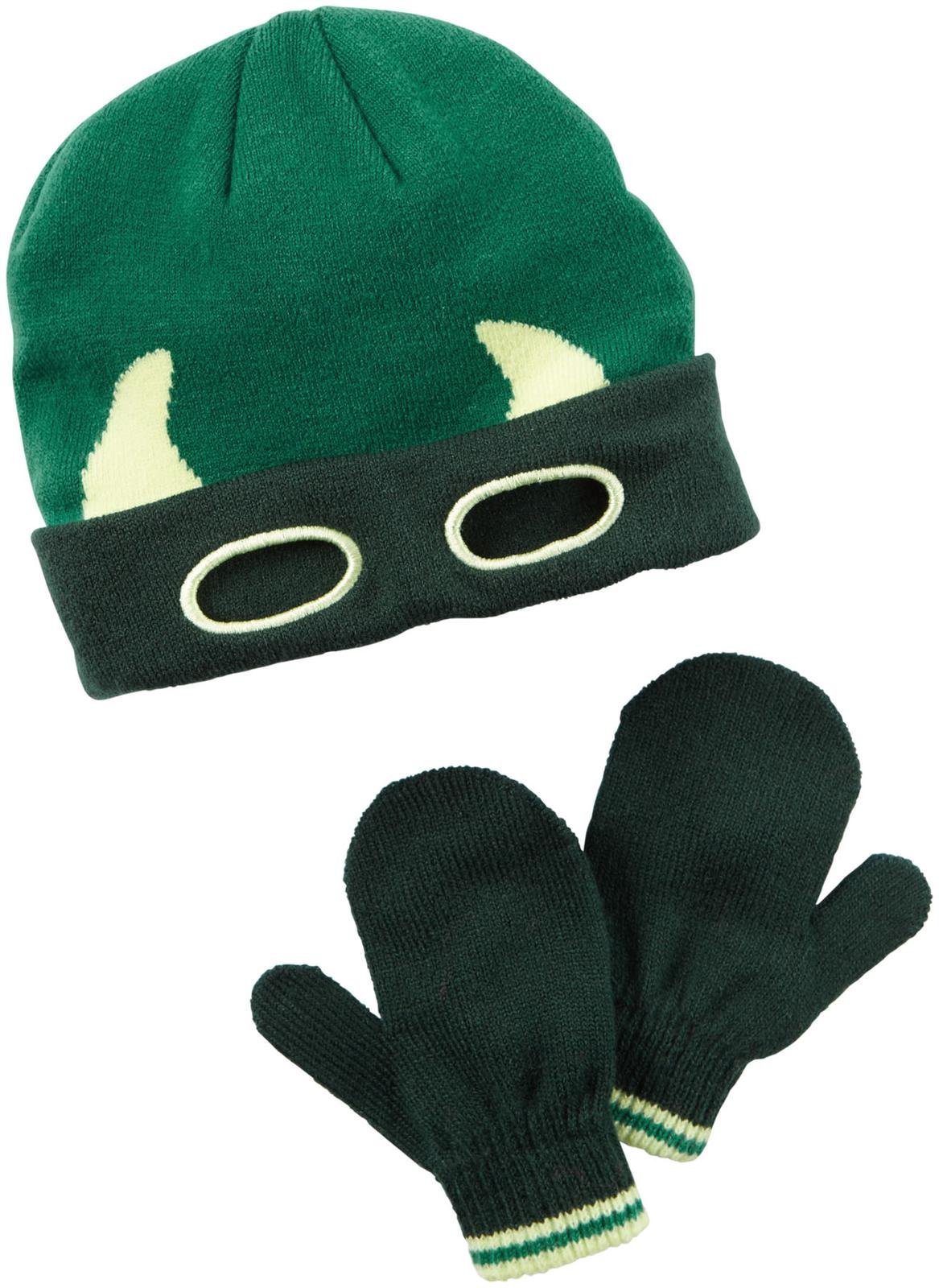 Carter's Baby Boys Winter Hat-Glove Sets D08g037, Green, 2T4T