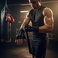 Vista 5 de Guantes profesionales de underboxing, extra acolchados, con sistema de apriete rápido, vendaje de boxeo, guantes de boxeo, guantes de boxeo, guantes
