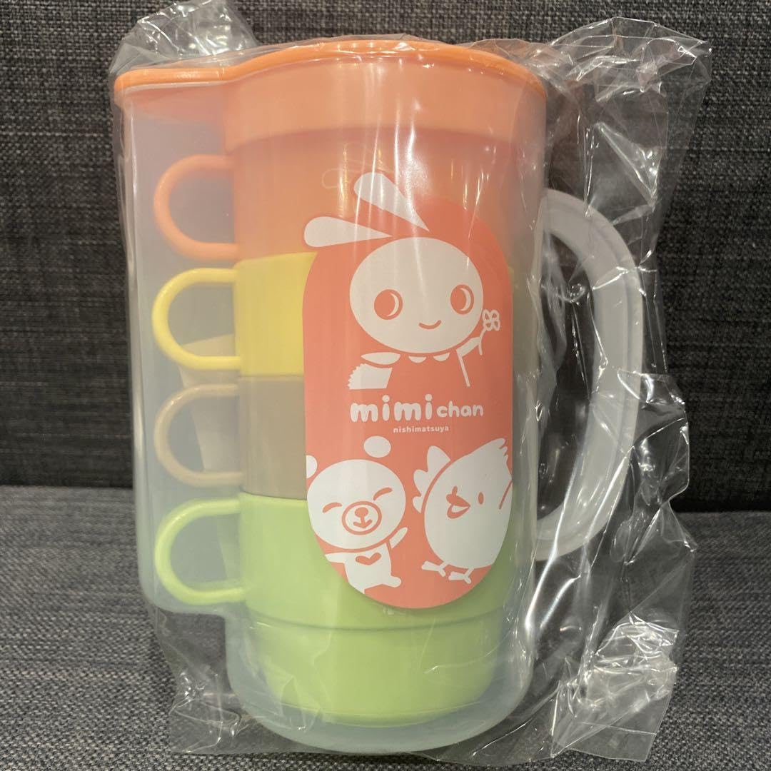 Amazon.co.jp: 西松屋 ノベルティ ピッチャー＆スタッキングコップ4個