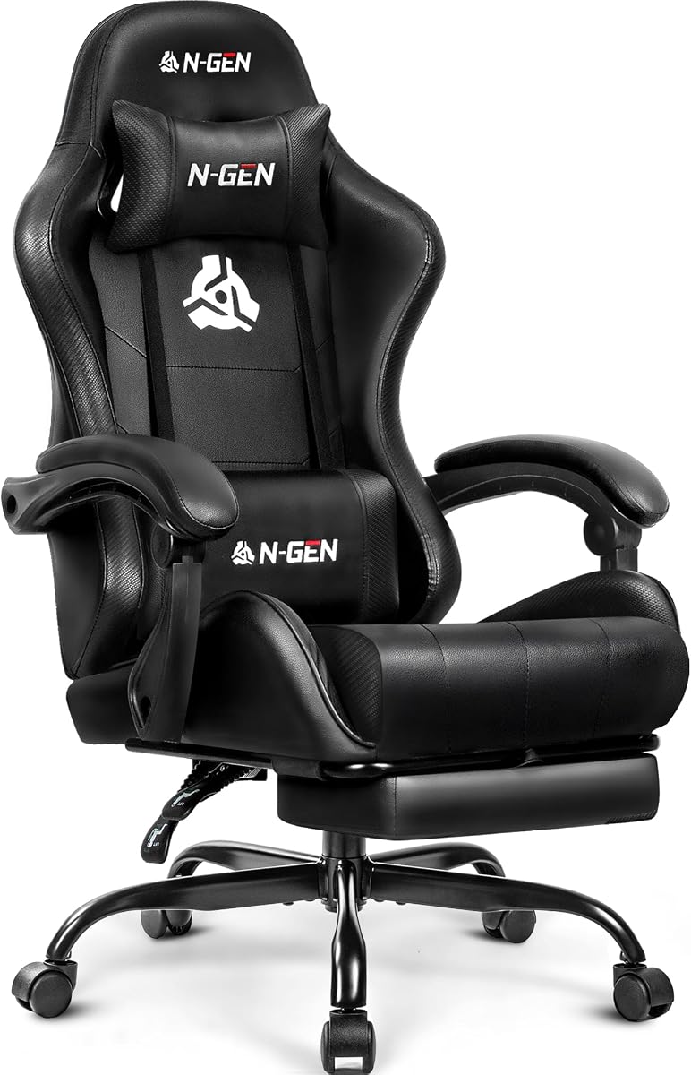 N-GEN GAMING Gaming Chair with Footrest